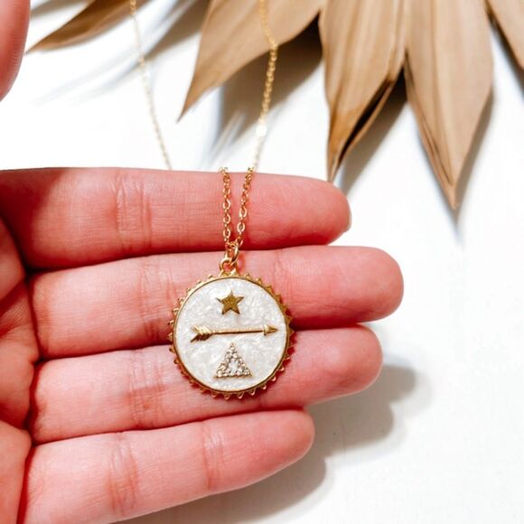 Boho pendant necklace R649 - Picture 3 of 3